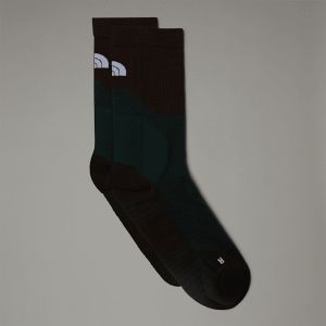 The North Face Chaussettes Hiking Crew vert fonc&eacute; noir - M
