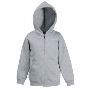 Fruit Of The Loom - Veste à capuche - Unisexe (9-11 ans) (Gris chiné) - UTBC1368