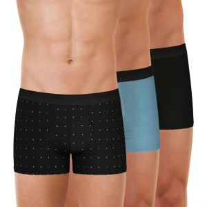 Eminence Lot de 3 boxers homme Studio noir en coton