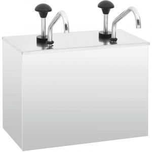 VidaXL Distributeur de sauces Acier inoxydable 2 x 3,5 L