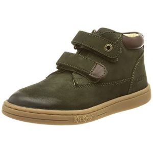 Kickers Bottillons Cuir Tackeasy Vert - Couleur Vert - Taille 20