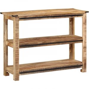 Image de VidaXL Table console 100x35x75 cm bois de manguier massif, bout de canapé, tables de couloir, support de couloir, table de couloir