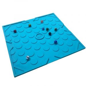 Jeu de bille Game Plak' Bubble turquoise - plaque de billes