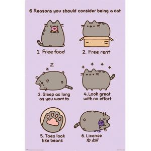 Pyramid International Affiche Maxi Pusheen Raisons d'?tre un chat