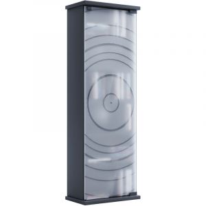 Vcm Bois,Cd,Dvd,Stand,Étagère,Armoire,Rangement,Étagère Sur Pied,Support,Porte Vitrée,Tilano,M