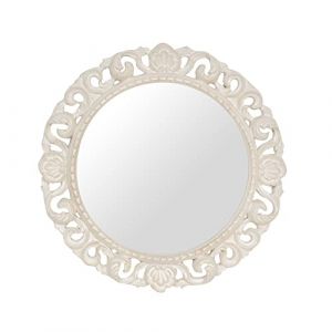 Biscottini Miroir entrée Cadre Baroque 60x60 cm Made in Italy | Miroirs décoratifs muraux | Miroir Baroque | Miroir Antique