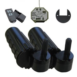 Wimove Double motorisation volet 1 battant gauche URANUS radio - gond &Oslash; 12 -