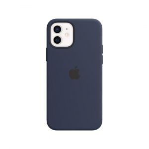 Apple Coque iPhone 12/12 Pro Silicone bleu MagSafe