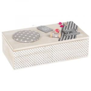 Image de Atmosphera Boîte couture MDF L, 24 x l, 12 x H, 7 cm Multicolore