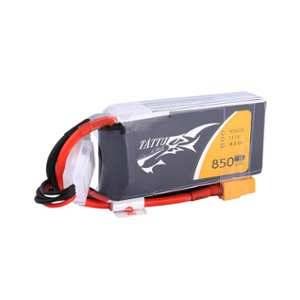 TATTU 850mAh 11.1V 75C 3S1P Lipo Batterie avec XT60 Plug pour FPV Racing Quadrocopter 150 180 Taille