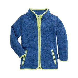 Playshoes Kid's Strickfleece-Jacke - Veste polaire taille 116, bleu