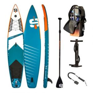 SIMPLE PADDLE Paddle Gonflable RACE 12' 30'' 6 (340 x 76 x 15 cm) avec Pagaie, Leash, Pompe et Sac de Transport