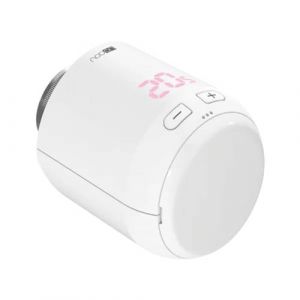 Nodon Tête de vanne thermostatique Zigbee 3.0, Gestion Chauffage pièce par pièce, économies d’énergie, Installation Facile, Verrouillage Touches, Compatible Home Assistant, Jeedom, Zigbee2MQTT, ZHA