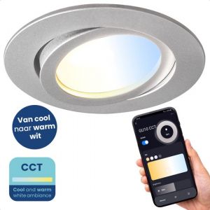 Gologi Smart Recessed Spotlights - Smart LED Downlight Dimmable - Tiltable - Warm White Light - Gu10 LED Lamp - White
