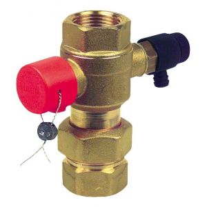Caleffi Robinet d'arrêt à sphère pour vase d'expansion 5580 | 1""