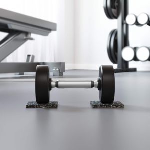 VidaXL Rouleau en caoutchouc Noir Caoutchouc