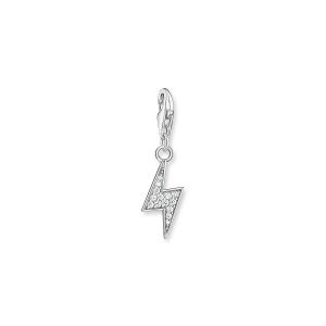 Thomas Sabo Pendentif Charm éclairs argent Argent sterling 925 Gris
