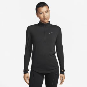Nike Running Swift Wool 1/2 Zip Top - Black, Black - Taille M