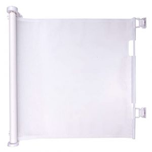 Maxxpro Cl&ocirc;ture extensible - 11 x 160 x 86 CM - Fonctionnement avec 1 bouton - Flexible - Blanc