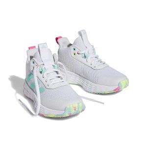 Image de Adidas Ownthegame 2.0 Shoes-Low, FTWR White/Flash Aqua/Lucid Pink, 38 EU