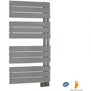 Deltacalor Sèche-serviettes électrique à lames plates Asymetrique 500W ral 7040 gris