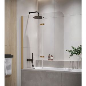 Paroi baignoire Austin 120 x 140 cm Badplaats l'or - verre transparent