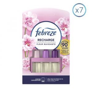 Febreze 3Volution Recharges Fleur Naissante pour Désodorisant Électrique, 7 x 20ml, 3 Parfums en Alternance, Technologie OdourClear, Combat les Odeurs en Continu, Jusqu'à 90 Jours