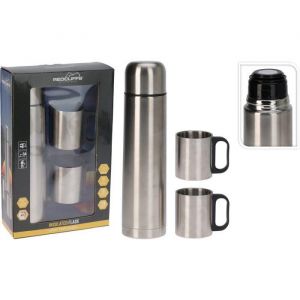 Kit Thermos 1l Avec 2 Tasses En Inoxydable
