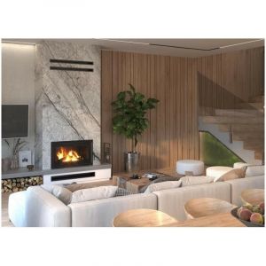 Azura home design Insert cheminée à bois W15 13,5 kW ECO