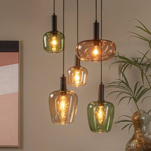 Lucide Suspension - 5xE27 - Noir ilona
