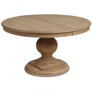 Decoration D ’ Autrefois - Table ronde extensible - Bois - Marron - Interior's