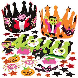 Baker Ross AX255 Kits Couronnes D'Halloween - Paquet De 3, Activités De Fête D'Halloween Pour Les Enfants Ou Pour Une Fête Effrayante