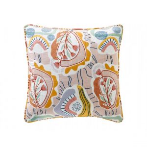 Housse de coussin MELBOURNE multicolore en coton