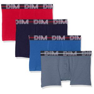 DIM Boxer Style Powerful Coton stretch Homme x4