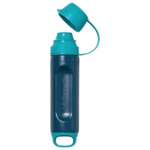 Lifestraw Peak Series Solo – Filtre d'Eau Individuel pour Randonnée, Camping, Voyage, Survie. Élimine les Bactéries, les Parasites Et les Microplastiques, Blue Raspberry