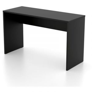 Meublorama - Bureau noir melto 130 cm – Élégant, moderne et parfait pour télétravail ou chambre ado