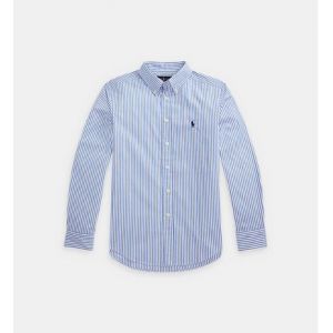 Ralph Lauren Chemise droite Baton coton Oxford Blanc Polo