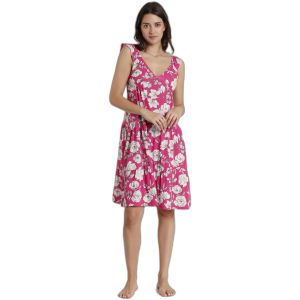 Admas pour femme. Robe sans manches Beach Flowers rose Admas