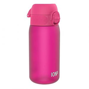 Ion8 Bouteille d'eau anti-fuite pour enfants, sans BPA, rose, 350 ml