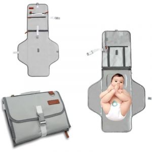 Matelas à langer pliable et imperméable pour bébé 55 x 62 cm
