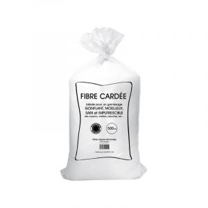 Intemporel Balle de fibre anti-acarien 1 kg - Blanc