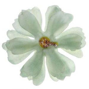 Ruedelafete 12 fleurs tissu 4.5x4.5cm vert - chalayer 000803600000010