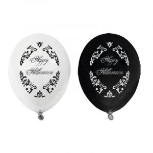 8 ballons imprimés Halloween Chic 25 cm