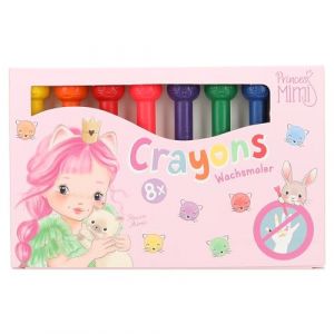 Depesche 12274 Princess Mimi Topper Chat, 8 Crayons de Cire dans Un étui en Carton