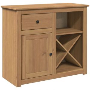 VidaXL Buffet avec tiroir Panama 93x40x80 cm bois massif de pin, meuble de rangement, meuble de rangement de cuisine, meuble de rangement de salon