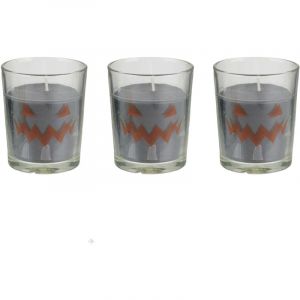Linnea Lot de 3 bougies parfumées Vanille halloween Sawn
