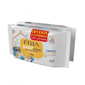Fria Lingettes B&eacute;b&eacute; Humidifi&eacute;es 2x72 + Cadeau 10 Lingettes D&eacute;maquillantes Maman