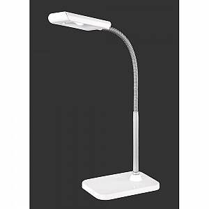 Reality Leuchten Lampe de bureau LED 3 W avec commutateur marche/arrêt Hauteur env. 28 cm, blanc, 0