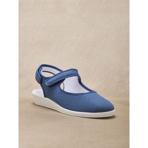 Sandales textile ouverture totale femme Pédiconfort