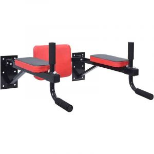 VidaXL Station de dips Noir, Rouge 72.5 x 70 x 31 cm